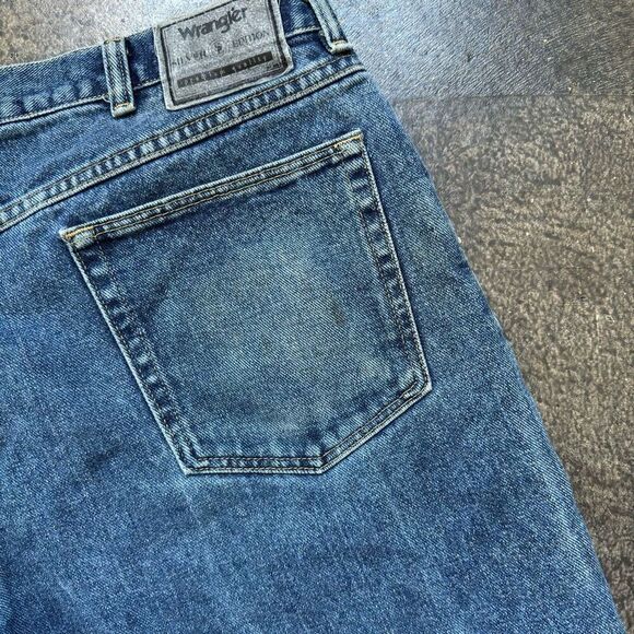 Wrangler Jeans Sliver Edition Men’s Size 36x29 Workwear Heavy Denim Used Marks - Picture 3 of 13